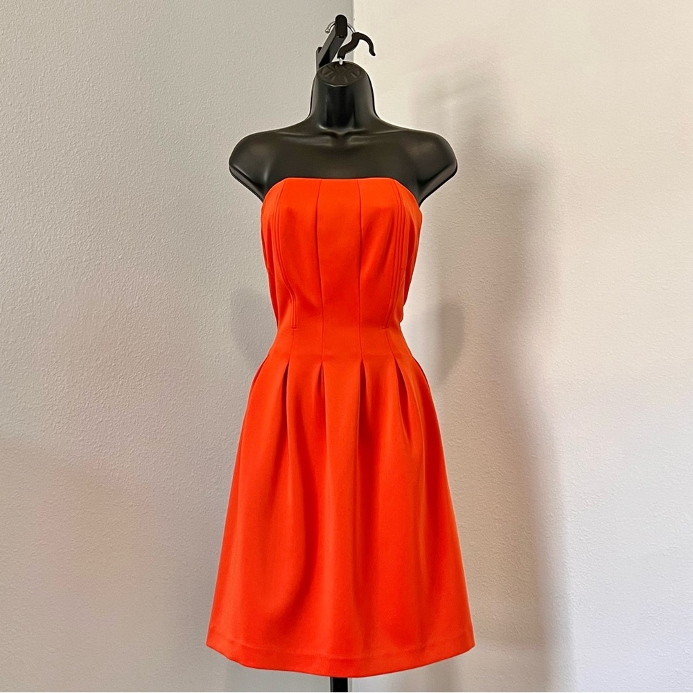 Orange Mini Pleated Dress 🍊